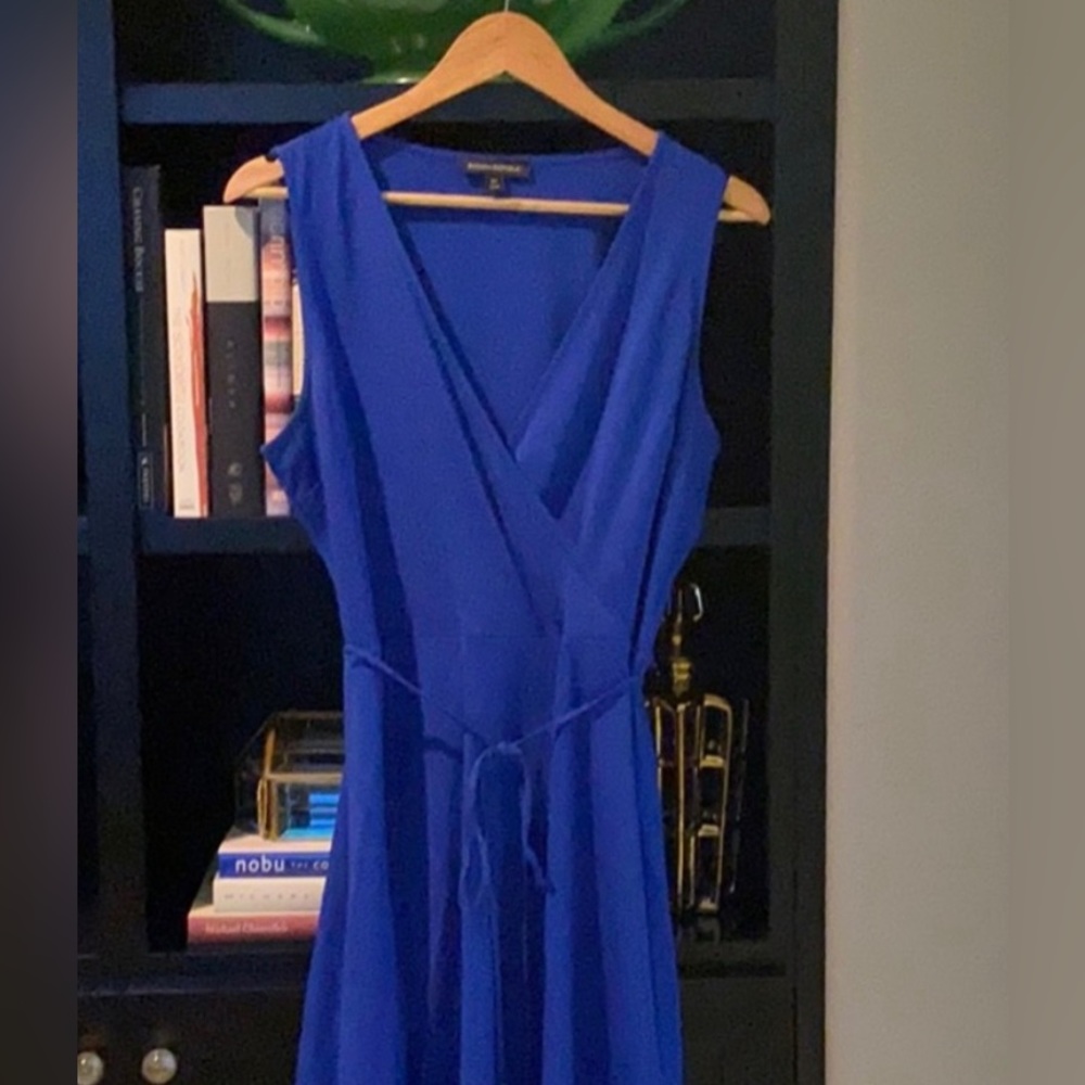 Banana Republic faux wrap cobalt blue sleeveless dress - size 2